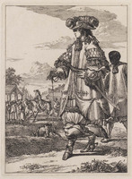 KG 06746
<br/>
Figures à la mode: kapitein met Afrikaanse bediende
<br/>
<em>Hooghe, Romeyn de (1645-1708)</em>